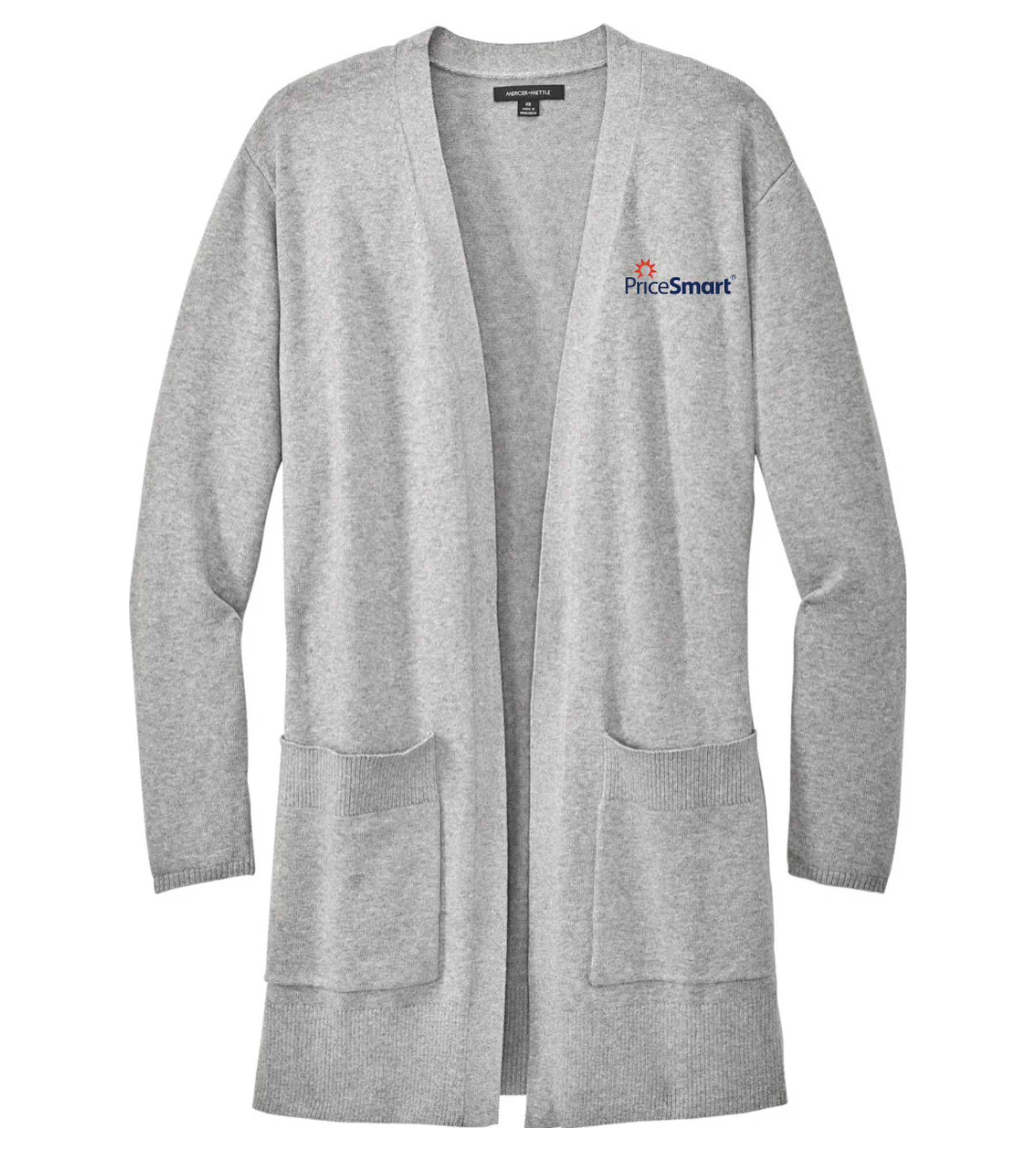 Mercer+Mettle Women's Open Front Cardigan Sweater Gusty Grey Heather with PriceSmart