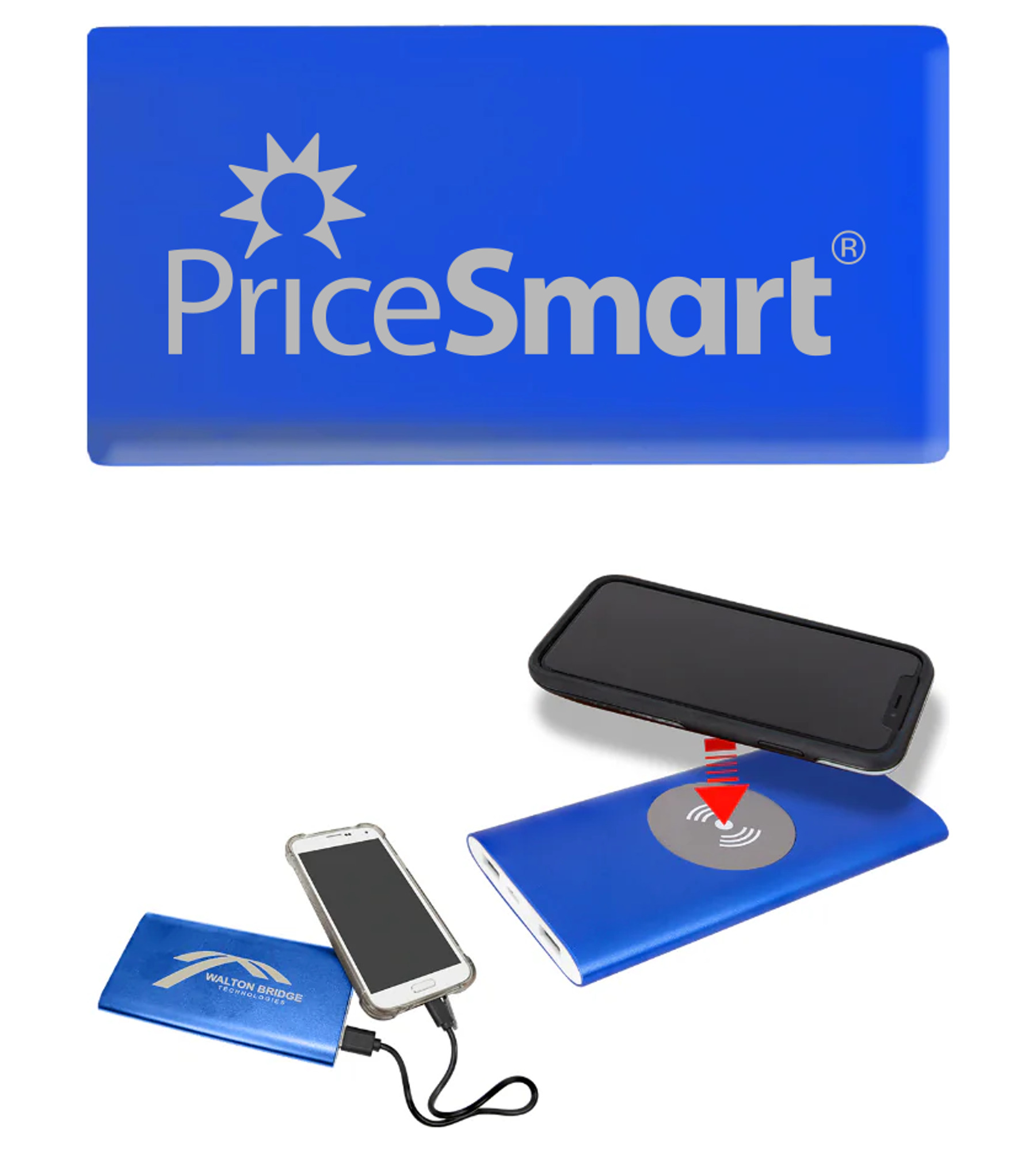 Power Bank & Wireless Anodized Aluminum Charger